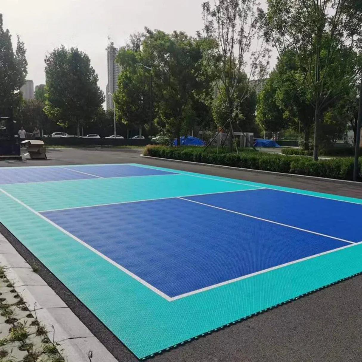 Campo Pickleball modulare a incastro - Piastrelle Antitrauma