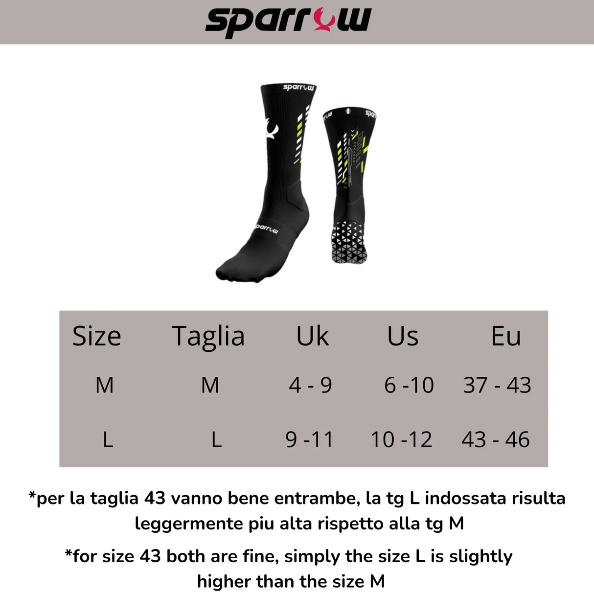 Sparrow Calze Sportive Multisport U-Control
