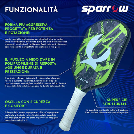 Sunfire Blaze 2024 - Racchetta da Pickleball